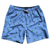 Tequilla Pattern Swim Shorts 7" Made in USA by Tribe Lacrosse