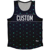 Tequilla Pattern Finish Line Custom Athletic Sport Tank Top Made In USA by Tribe Lacrosse