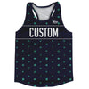 Tequilla Pattern Finish Line Custom Running Track Tops Made In USA by Tribe Lacrosse