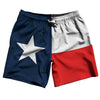 Texas US State Flag Swim Shorts 7" Made in USA by Tribe Lacrosse