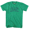 The Cove Surf Adult Tri-Blend T-shirt by Tribe Lacrosse