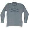 Topaz Surf Adult Tri-Blend Long Sleeve T-shirt by Tribe Lacrosse