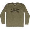 Topaz Surf Adult Tri-Blend Long Sleeve T-shirt by Tribe Lacrosse