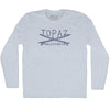 Topaz Surf Adult Tri-Blend Long Sleeve T-shirt by Tribe Lacrosse