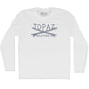 Topaz Surf Adult Cotton Long Sleeve T-shirt by Tribe Lacrosse
