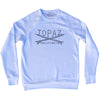 Topaz Surf Adult Tri-Blend Sweatshirt by Tribe Lacrosse