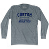 Custom Athletics Adult Tri-Blend Long Sleeve T-shirt by Tribe Lacrosse