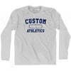 Custom Athletics Adult Cotton, custom-name  Long Sleeve T-shirt by Tribe Lacrosse