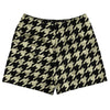 Vegas Gold And Black Houndstooth Rugby Shorts Made In USA by Tribe Lacrosse