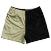Vegas Gold And Black Quad Color Rugby Shorts Made In USA by Tribe Lacrosse