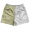 Vegas Gold And White Quad Color Rugby Shorts Made In USA by Tribe Lacrosse