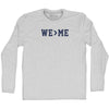 We Greater Than Me Adult Cotton Long Sleeve T-shirt by Tribe Lacrosse