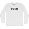 We Greater Than Me Adult Cotton Long Sleeve T-shirt by Tribe Lacrosse