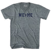 We Greater Than Me Adult Tri-Blend V-neck T-shirt by Tribe Lacrosse
