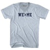 We Greater Than Me Adult Tri-Blend V-neck T-shirt by Tribe Lacrosse