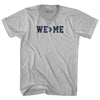 We Greater Than Me Adult Tri-Blend V-neck T-shirt by Tribe Lacrosse