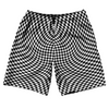 Warped Checkerboard 10" Swim Shorts Made in USA by Tribe Lacrosse
