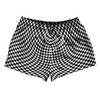 Warped Checkerboard 2.5" Swim Shorts Made in USA by Tribe Lacrosse