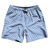 Warped Checkerboard Swim Shorts 7" Made in USA by Tribe Lacrosse