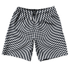 Warped Checkerboard 10" Swim Shorts Made in USA by Tribe Lacrosse