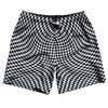 Warped Checkerboard Swim Shorts 7" Made in USA by Tribe Lacrosse