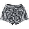 Warped Checkerboard Womens & Girls Sport Shorts End Made In USA by Tribe Lacrosse