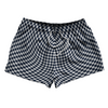 Warped Checkerboard 2.5" Swim Shorts Made in USA by Tribe Lacrosse