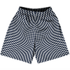 Warped Checkerboard Basketball Practice Shorts Made In USA by Tribe Lacrosse