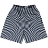 Warped Checkerboard Lacrosse Shorts Made In USA by Tribe Lacrosse