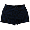 Warped Checkerboard Shorty Short Gym Shorts 2.5" Inseam Made In USA by Tribe Lacrosse
