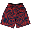 Warped Checkerboard Basketball Practice Shorts Made In USA by Tribe Lacrosse