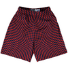 Warped Checkerboard Lacrosse Shorts Made In USA by Tribe Lacrosse