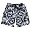 Warped Checkerboard 10" Swim Shorts Made in USA by Tribe Lacrosse