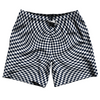 Warped Checkerboard Swim Shorts 7" Made in USA by Tribe Lacrosse