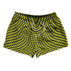 Warped Checkerboard 2.5" Swim Shorts Made in USA by Tribe Lacrosse