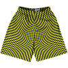 Warped Checkerboard Lacrosse Shorts Made In USA by Tribe Lacrosse