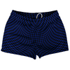 Warped Checkerboard Shorty Short Gym Shorts 2.5" Inseam Made In USA by Tribe Lacrosse