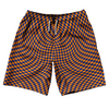 Warped Checkerboard 10" Swim Shorts Made in USA by Tribe Lacrosse