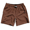 Warped Checkerboard Swim Shorts 7" Made in USA by Tribe Lacrosse