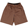 Warped Checkerboard Basketball Practice Shorts Made In USA by Tribe Lacrosse