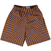 Warped Checkerboard Lacrosse Shorts Made In USA by Tribe Lacrosse