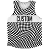 Warped Checkerboard Custom Athletic Tank Top by Tribe Lacrosse