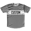 Warped Checkerboard Custom Running Shirt Track Cross Made In USA by Tribe Lacrosse