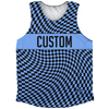 Warped Checkerboard Custom Athletic Tank Top by Tribe Lacrosse