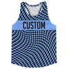 Warped Checkerboard Custom Running Track Tops Made In USA by Tribe Lacrosse
