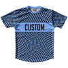 Warped Checkerboard Custom Running Shirt Track Cross Made In USA by Tribe Lacrosse