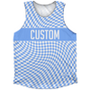 Warped Checkerboard Custom Athletic Tank Top by Tribe Lacrosse