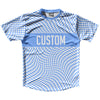 Warped Checkerboard Custom Running Shirt Track Cross Made In USA by Tribe Lacrosse