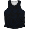 Warped Checkerboard Custom Athletic Tank Top by Tribe Lacrosse