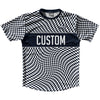 Warped Checkerboard Custom Running Shirt Track Cross Made In USA by Tribe Lacrosse